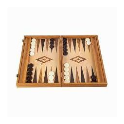 Backgammon Noyer Manopoulos 30 cm  Ikaipaka jeux & jouets Royan