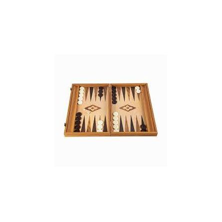 Backgammon Noyer Manopoulos 30 cm  Ikaipaka jeux & jouets Royan