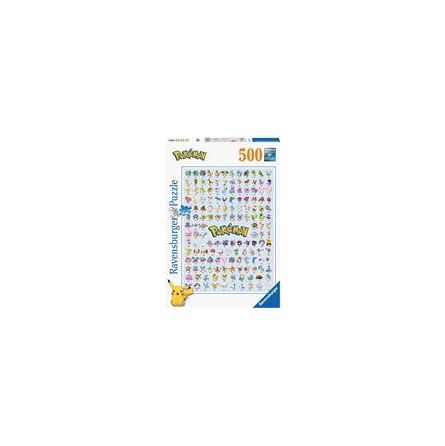 Puzzle 500p : Pokédex 1er Génération / Pokémon Ravensburger - IkaIpaka Royan