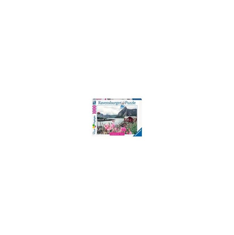 Puzzle 1000p : Reine, Lofoten, Norvège (Highlight) Ravensburger - IkaIpaka Royan