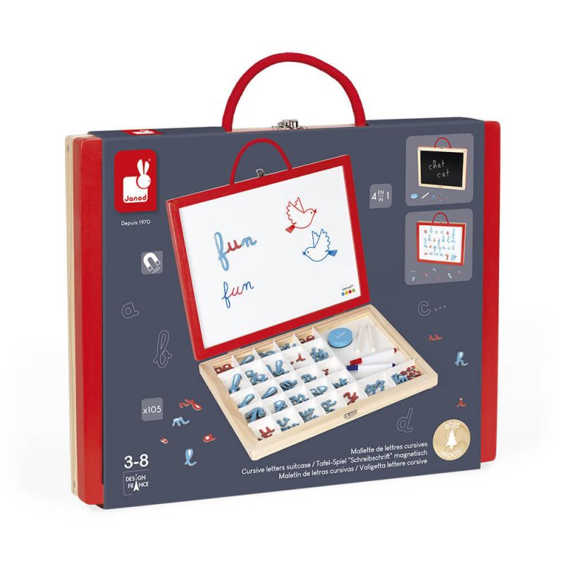Malette de lettres cursives 4 en 1 Janod janod Ikaipaka jeux &