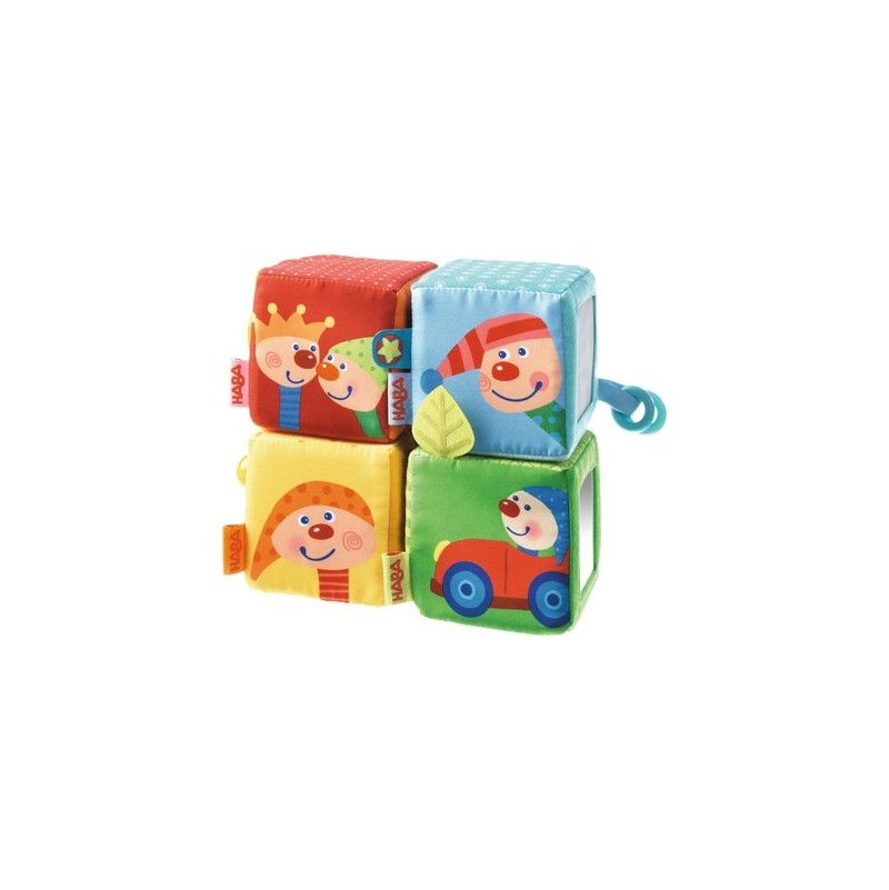 Cubes à empiler Gugusse Gustave Haba Ikaipaka jeux & jouets