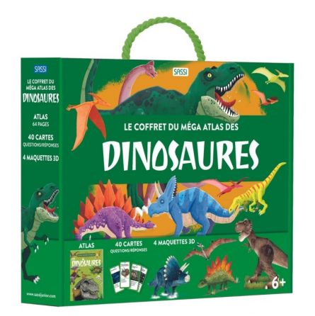 Le Coffret du méga Atlas des Dinosaures - IkaIpaka Royan