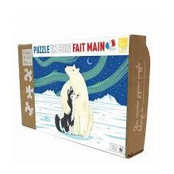 Puzzle Michèle Wilson 12p L'OURS ET LE HUSKY - IkaIpaka Royan