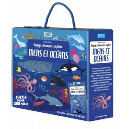 Puzzle + livre La mer 205p Sassi Ikaipaka jeux & jouets Royan