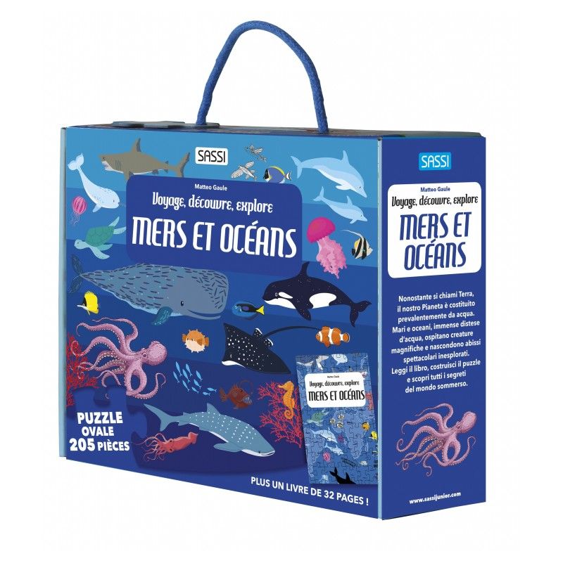 Puzzle + livre La mer 205p Sassi Ikaipaka jeux & jouets Royan