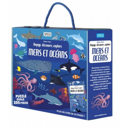 Puzzle + livre La mer 205p Sassi Ikaipaka jeux & jouets Royan