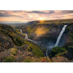Puzzle 1000 La Cascade Haifoss, Islande Ravensburger - IkaIpaka Royan