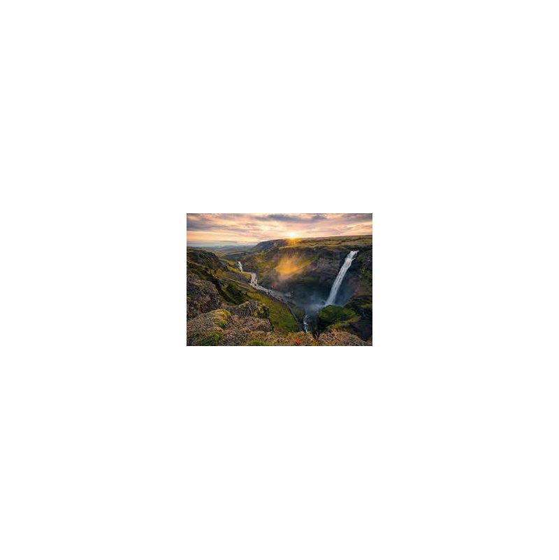 Puzzle 1000 La Cascade Haifoss, Islande Ravensburger - IkaIpaka Royan