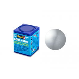 Peinture à Maquette 90 Aqua Color Argent Métal Revell REVELL