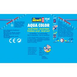 Peinture à Maquette 91 Aqua Color Gris acier métal Revell