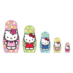 Poupées Russes à peindre Hello Kitty - IkaIpaka Royan