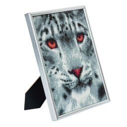 Crystal Art kit cadre argenté Léopard - IkaIpaka Royan