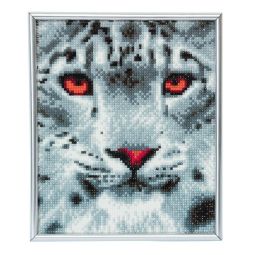 Crystal Art kit cadre argenté Léopard - IkaIpaka Royan