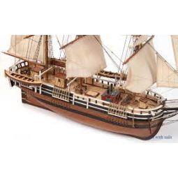 Maquette bois Bateau HMS ESSEX avec voiles maquette - IkaIpaka Royan