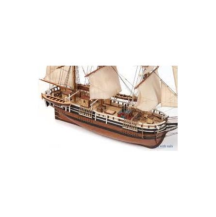 Maquette bois Bateau HMS ESSEX avec voiles maquette - IkaIpaka Royan