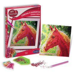 Art & Création Canevas à diamanter Cheval Sentosphere Ikaipaka