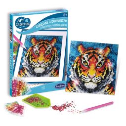 Art & Création Canevas à diamanter Tigre Sentosphere Ikaipaka