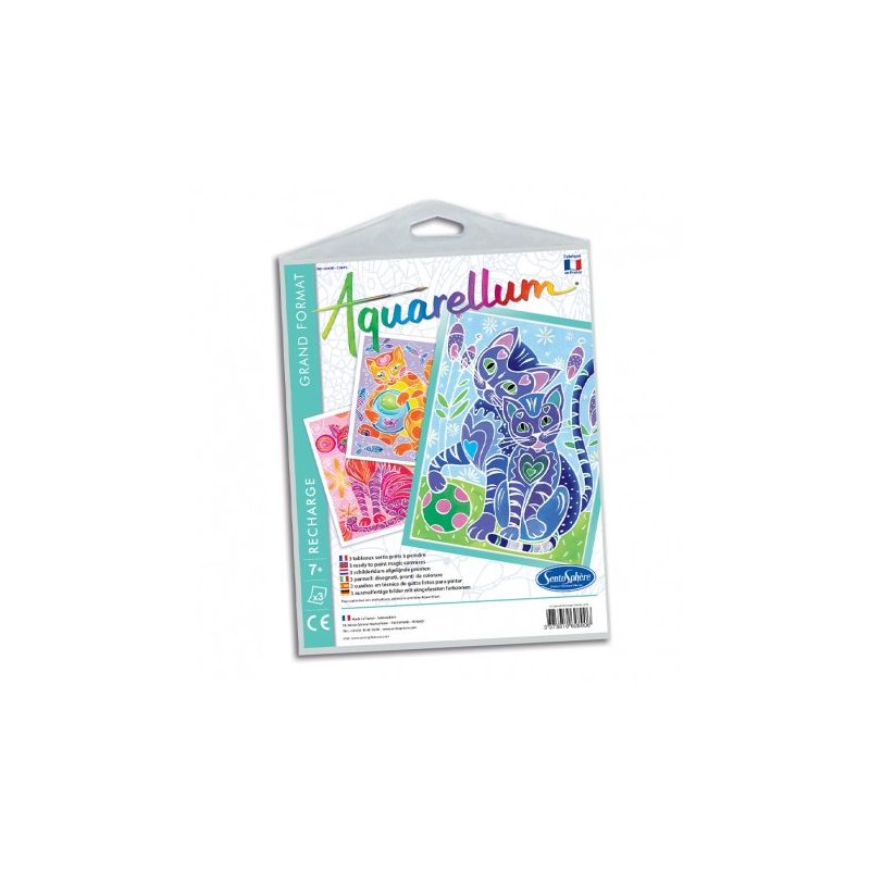 Aquarellum Recharge Chats Sentosphere Ikaipaka jeux & jouets