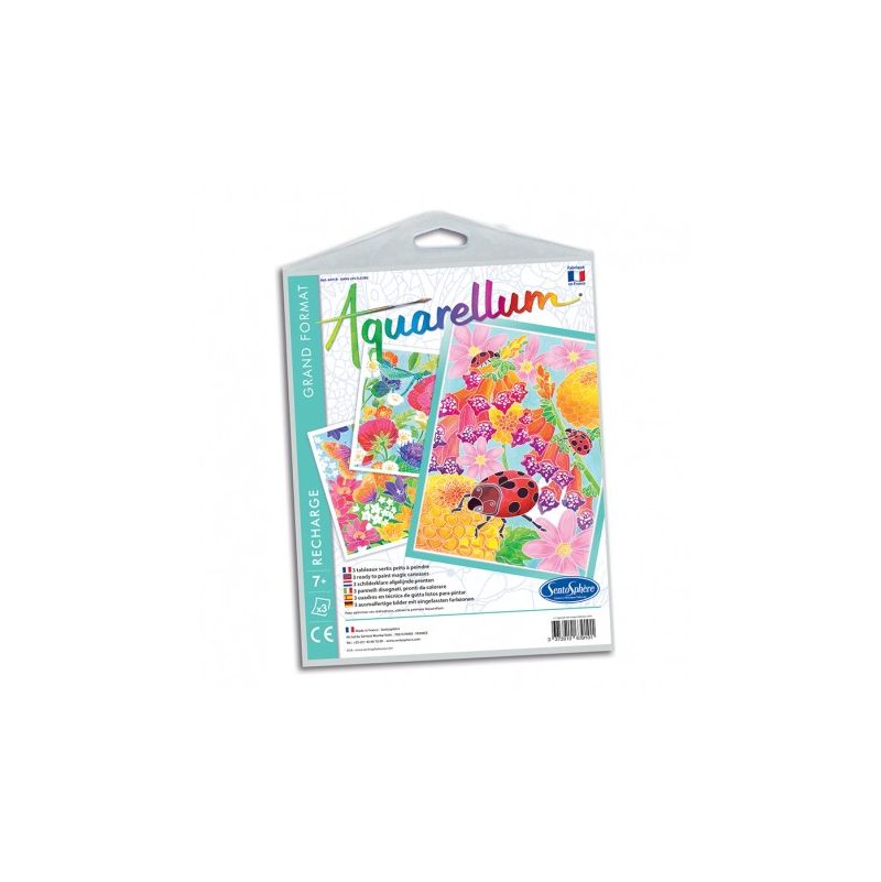 Aquarellum Recharge Dans les Fleurs Sentosphere Ikaipaka jeux &