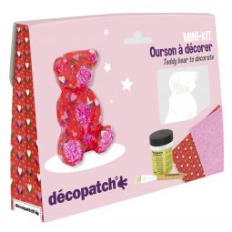 Mini Kit Ourson Rouge Décopatch Décopatch Ikaipaka jeux &