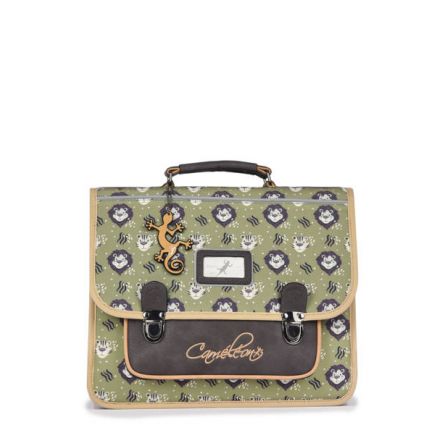 Cartable 2C 35cm Green Savanna Caméléon Caméléon Ikaipaka jeux