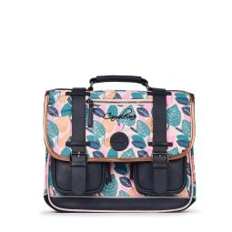 Cartable 2C 38cm Pink Leaf Caméléon Caméléon Ikaipaka jeux &