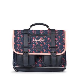 Cartable 2C 38cm Navy Blossom Caméléon Caméléon Ikaipaka jeux &