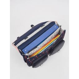 Cartable 2C 38cm Navy Blossom Caméléon Caméléon Ikaipaka jeux &
