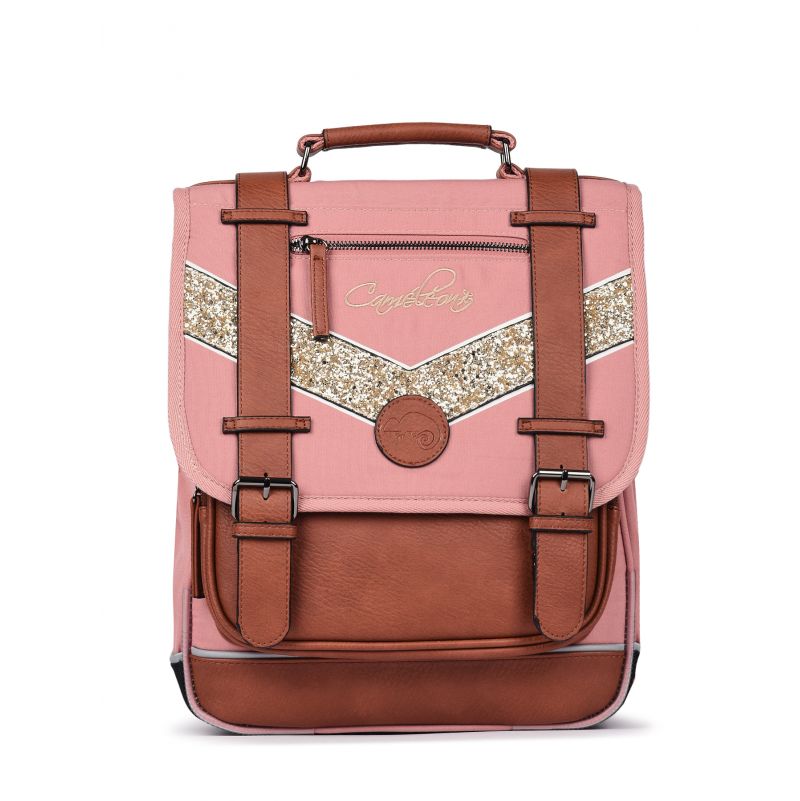 Sac à Dos 2C 38cm Pink Shinny Caméléon - IkaIpaka Royan