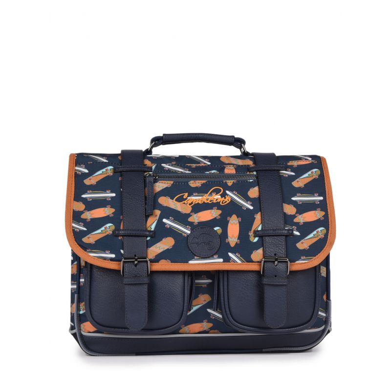 Cartable 2C 38cm Navy Skate Caméléon Caméléon Ikaipaka jeux &