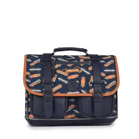 Cartable 2C 38cm Navy Skate Caméléon Caméléon Ikaipaka jeux &