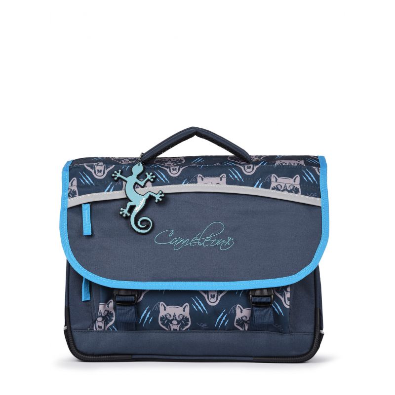 Cartable 2C 38cm Navy Wolf Caméléon Caméléon Ikaipaka jeux &