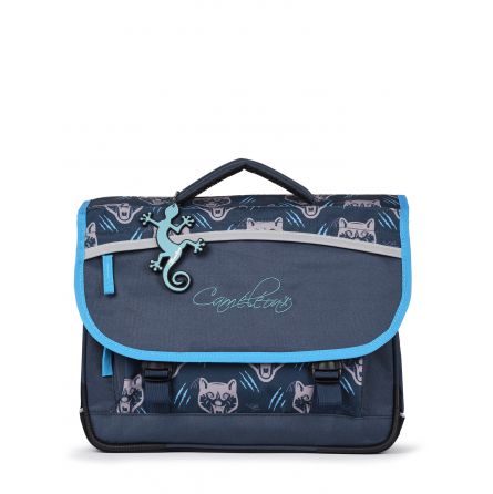 Cartable 2C 38cm Navy Wolf Caméléon Caméléon Ikaipaka jeux &