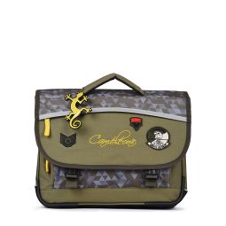 Cartable 2c 38cm Kaki Military Caméléon Caméléon Ikaipaka jeux