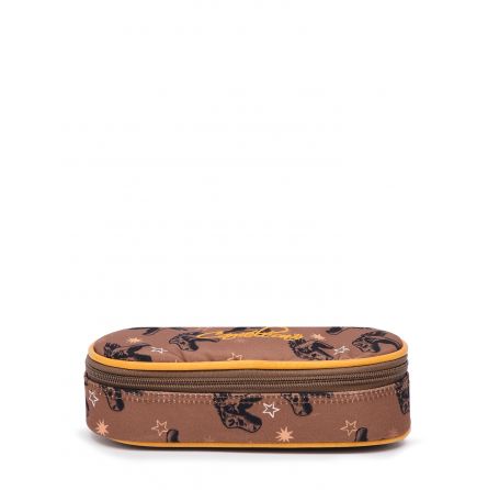 Trousse plumier Yellow Dino Caméléon Caméléon Ikaipaka jeux &