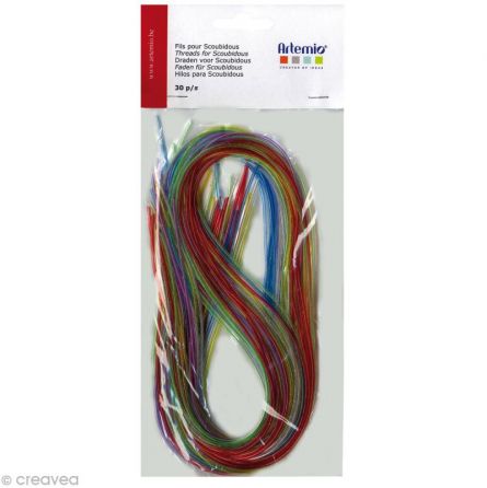 Fils Scoubidou Paillettes x30 Artemio Artemio Ikaipaka jeux &