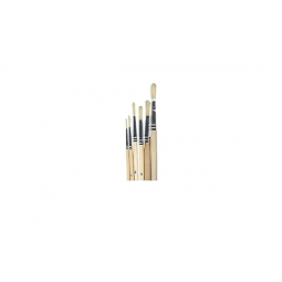 Set 6 pinceaux ronds soie de porc - IkaIpaka Royan