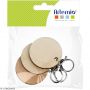 3 porte-clefs ronds bois Artémio Artemio Ikaipaka jeux & jouets