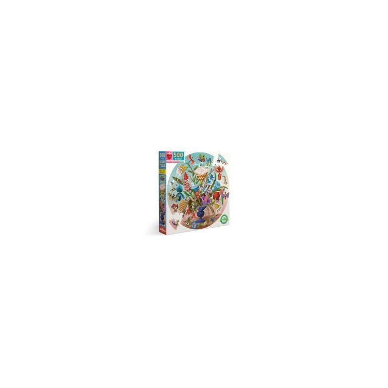 Puzzle 500p CRAZY BUG BOUQUET Eeboo Eeboo Ikaipaka jeux &