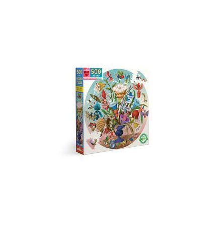 Puzzle 500p CRAZY BUG BOUQUET Eeboo Eeboo Ikaipaka jeux &
