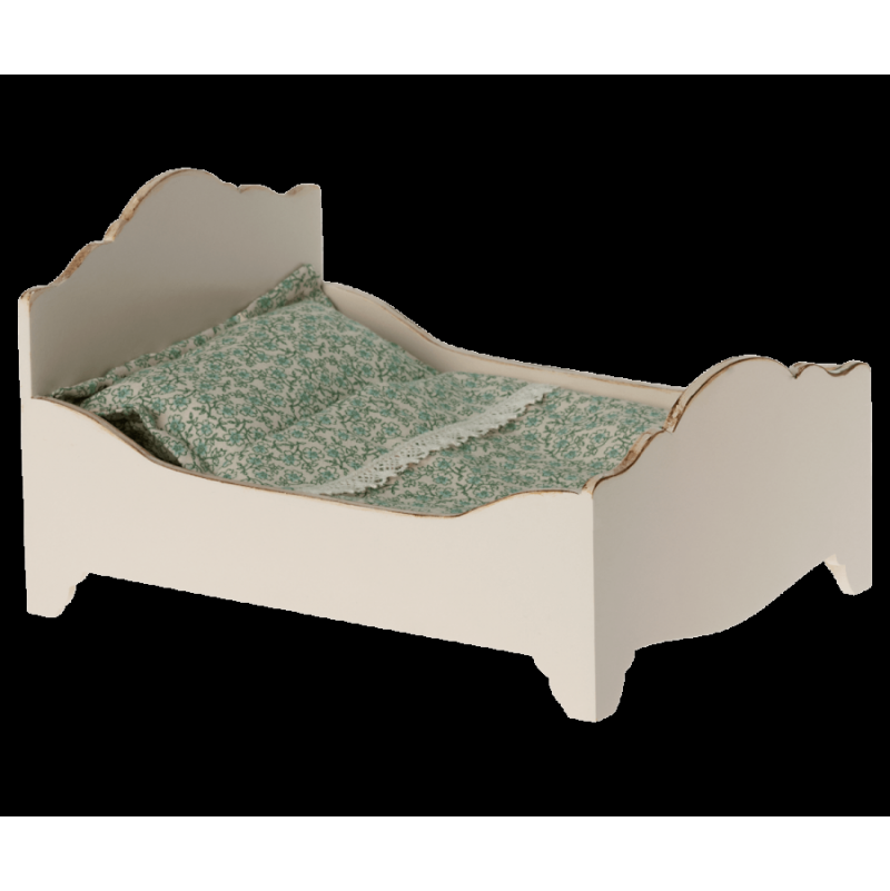Lit en bois Blanc Maïleg - IkaIpaka Royan