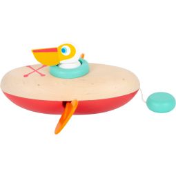 Jouet de bain Pélican en canoë Small Foot Ikaipaka jeux &