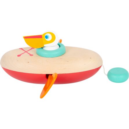 Jouet de bain Pélican en canoë Small Foot Ikaipaka jeux &