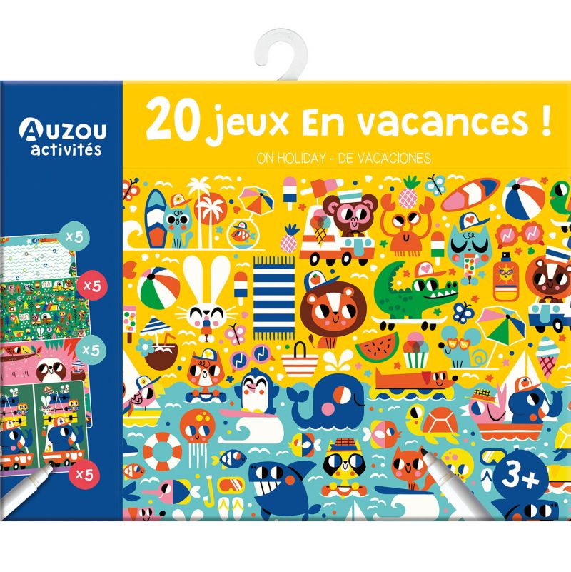 20 P'tits jeux En vacances AUZOU Ikaipaka jeux & jouets Royan