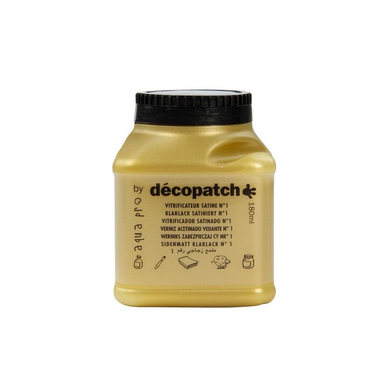 Vitrificateur Aquapro Satiné 180ml Décopatch Décopatch Ikaipaka