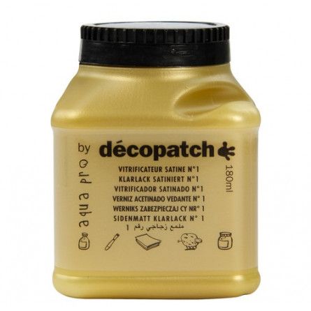 Vitrificateur Aquapro Satiné 180ml Décopatch Décopatch Ikaipaka