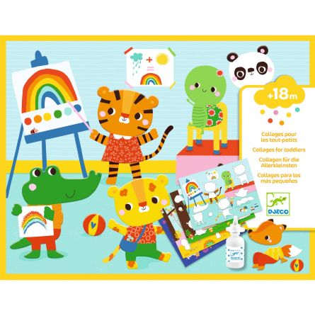 Collage pour les tout petits Ma Journée  Ikaipaka jeux & jouets
