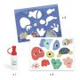 Collage pour les petits Premiers collages Djeco Ikaipaka jeux &