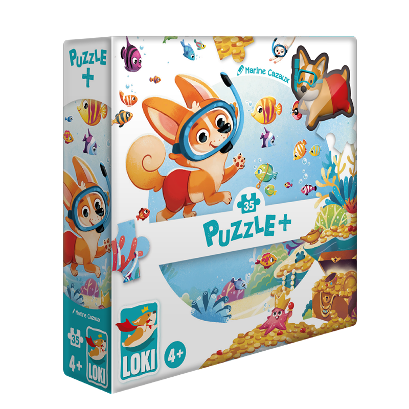 Puzzle 35p Loki fait de la plongée - IkaIpaka Royan